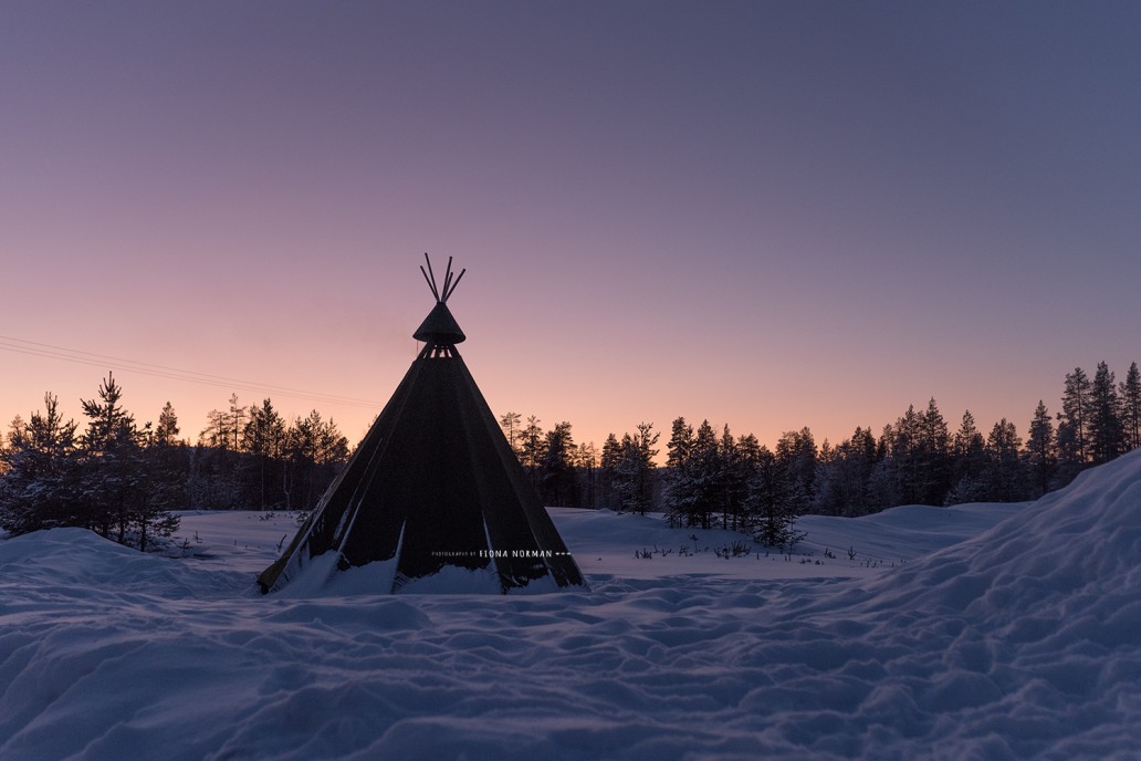 Sunset in Lapland